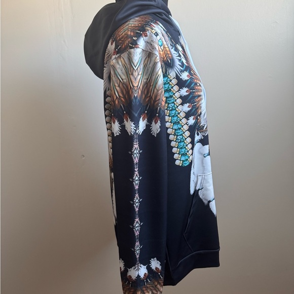 Sz S unbranded woman’s 3-D wolf, print, graphic pullover hoodie, and leggings - Picture 2 of 10